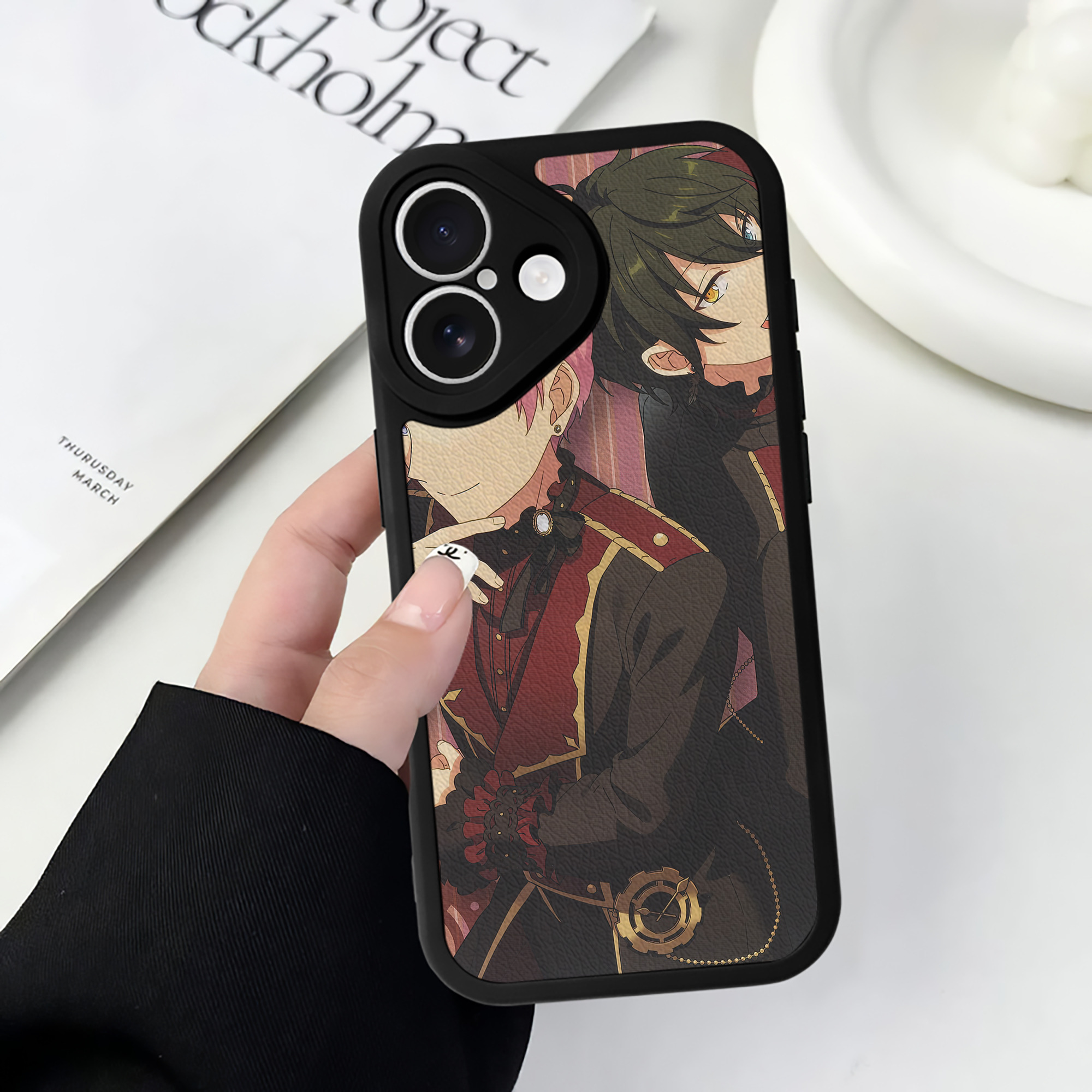 （画像用） あんさんぶるスターズ! Ensemble Stars 【iPhone 16シリーズ対応】シリコンスマホケース（レザー調） 材質：シリコン